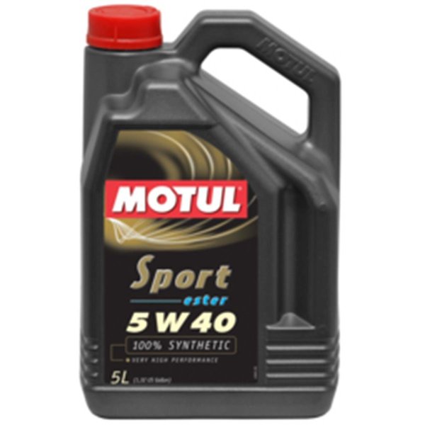 Motul Usa Motul USA 105700 5 Liter Sport 5W40 Synthetic Engine Oil - Pack of 4 MOT-105700
